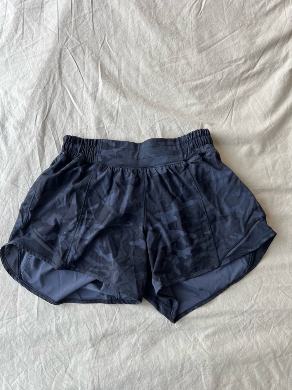 Lululemon Women's Black Camouflage Running Shorts